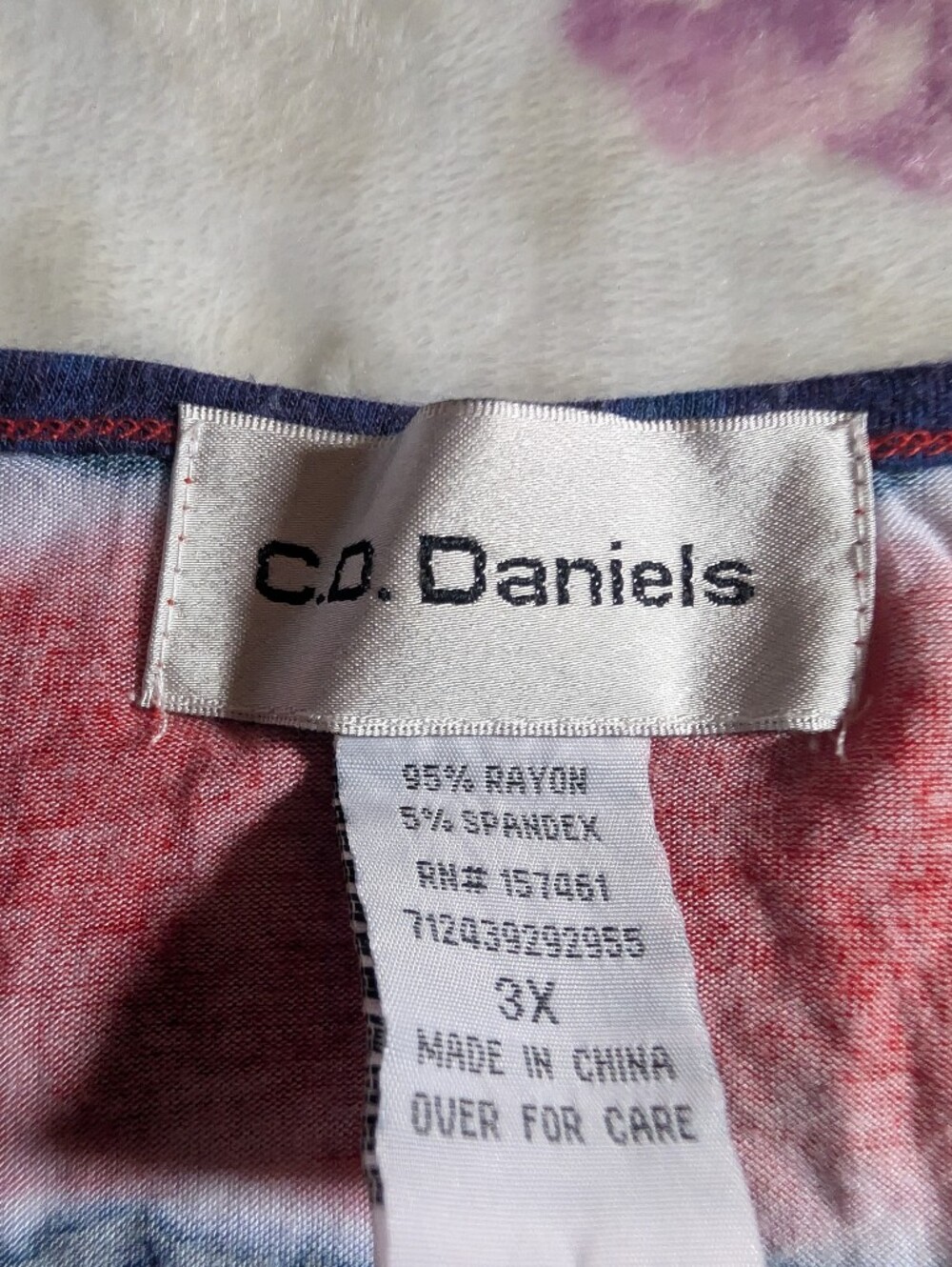 Daniela Red & Blue Striped Short Sleeve Tee - Picture 2 of 2